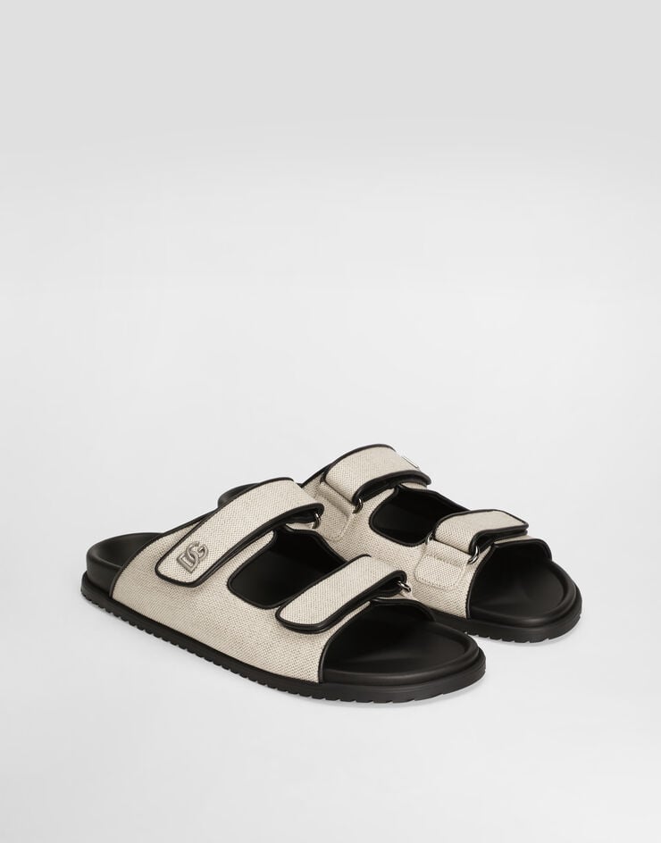 Dolce & Gabbana Salt&pepper fabric sandal Multicolor A80511AD504