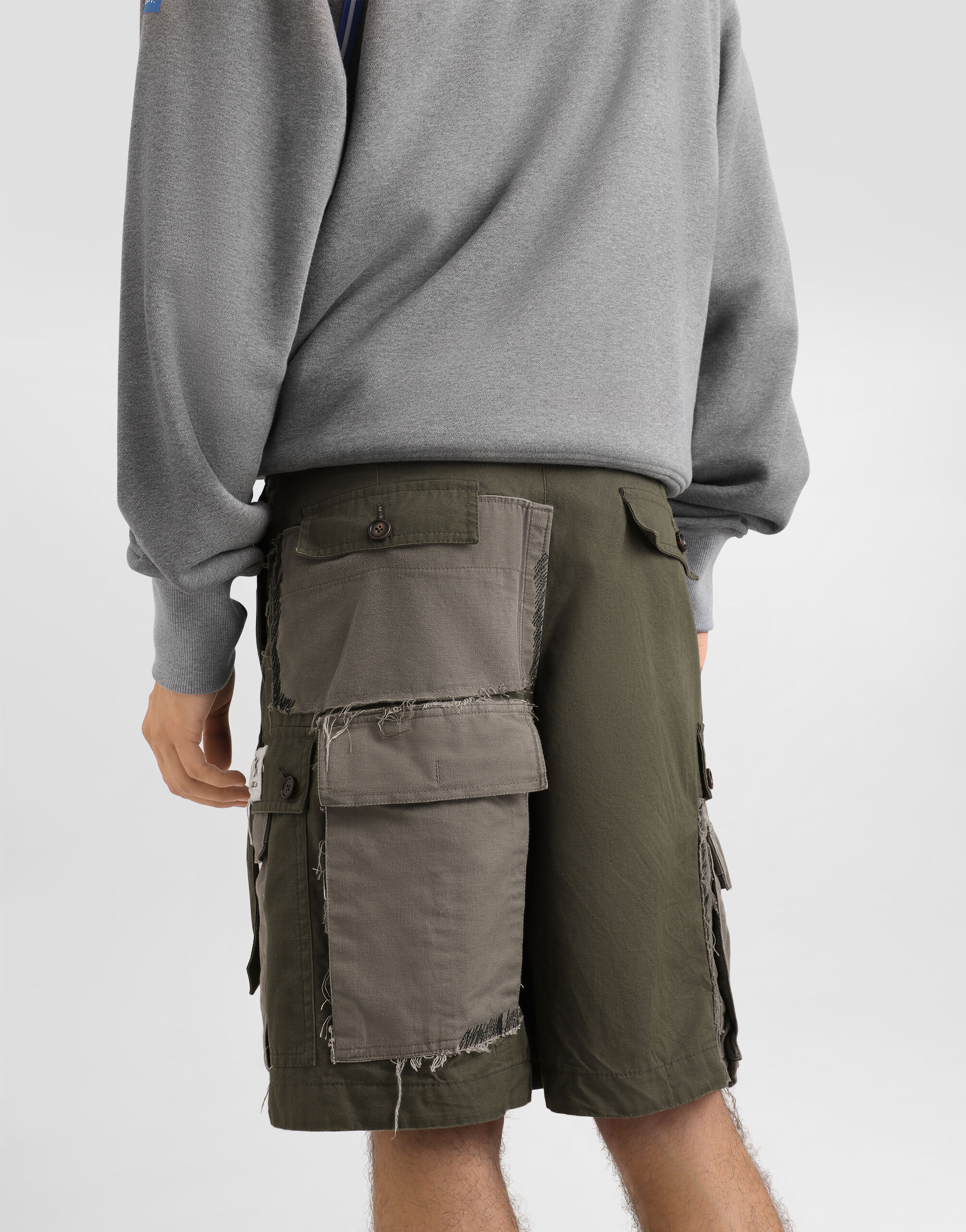 Treated cotton bermuda shorts - thumbnail 5