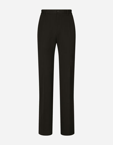 Dolce&Gabbana Flared wool pants Black GZ25ATFU21E
