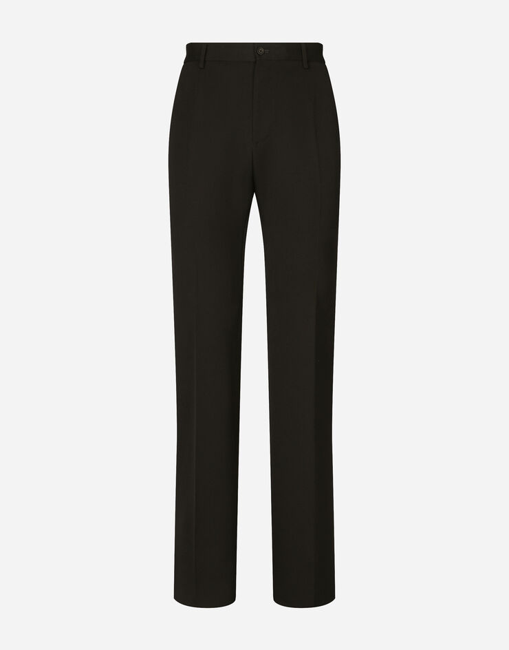 Dolce&Gabbana Flared wool pants Black GZ25ATFU21E