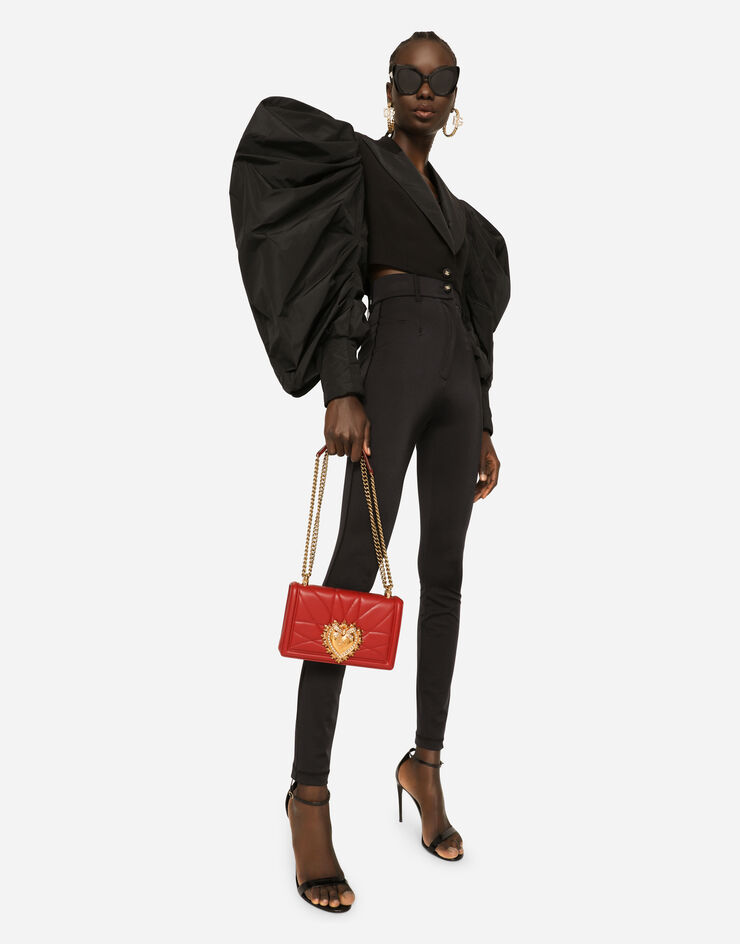 Dolce & Gabbana Medium Devotion bag in quilted nappa leather Red BB6652AV967