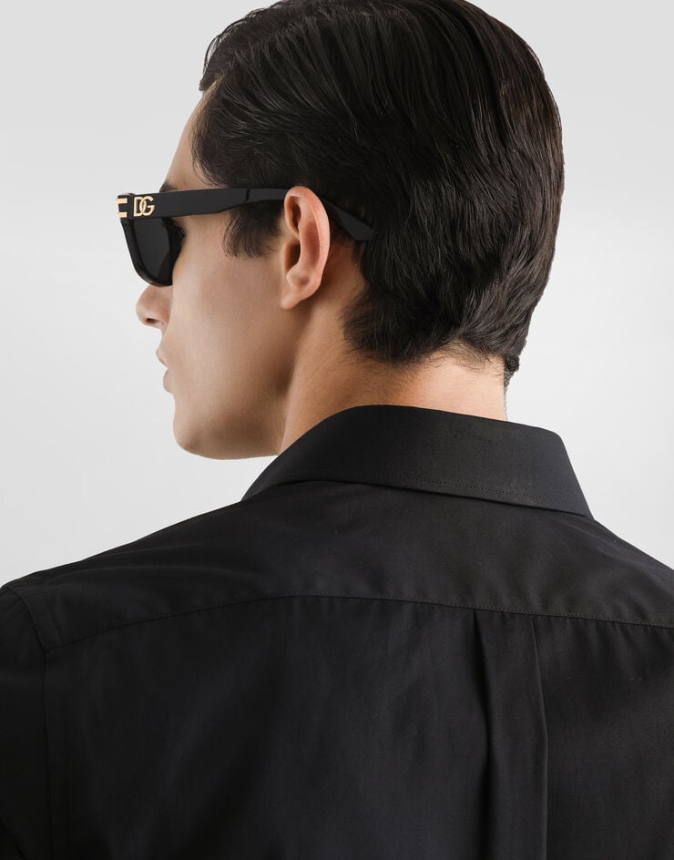 Dolce & Gabbana Cotton martini shirt Dolce & Gabbana Cotton martini shirt Black G5ML1ZGK278