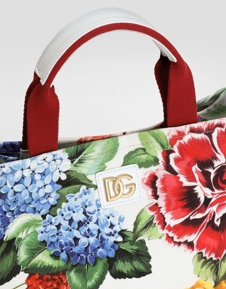 Dolce & Gabbana Canvas handbag with floral print Print EB0116A6571