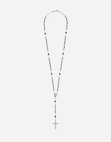 Dolce & Gabbana KIM DOLCE&GABBANA Long rosary necklace Silver WBQ4S2W1111