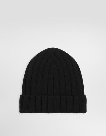 Dolce & Gabbana Cashmere knit hat Black GX90KTJBW0S