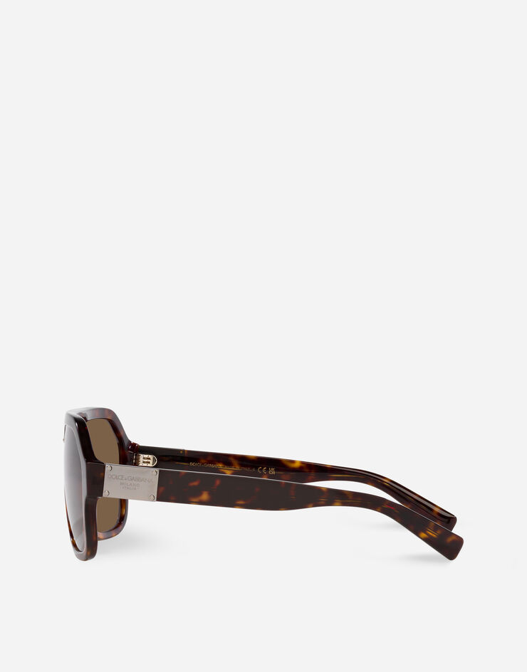 Dolce & Gabbana Солнцезащитные очки DG Plaque гавана VG443DVP273
