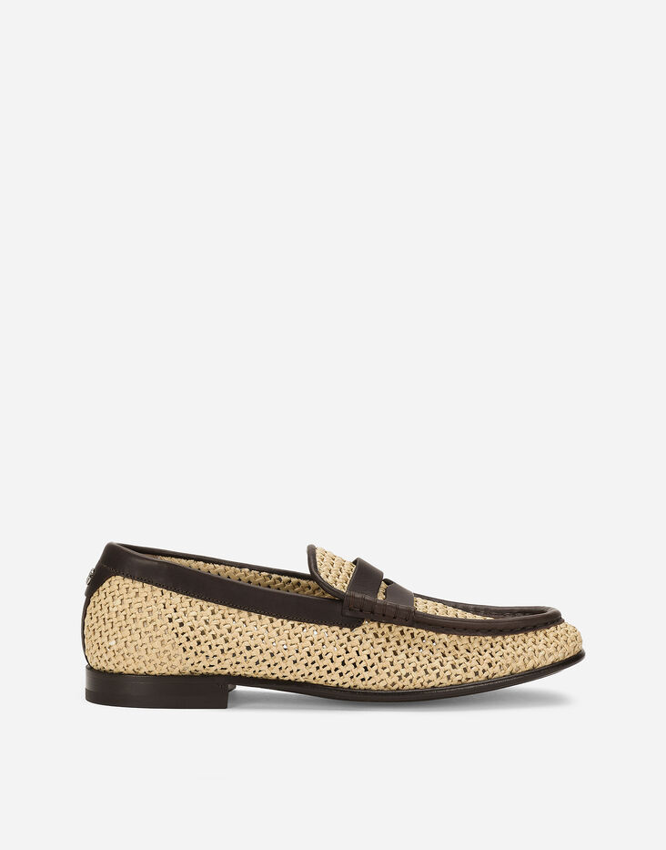 Dolce & Gabbana Yellow Leather Slip Mocassin Loafers Shoes