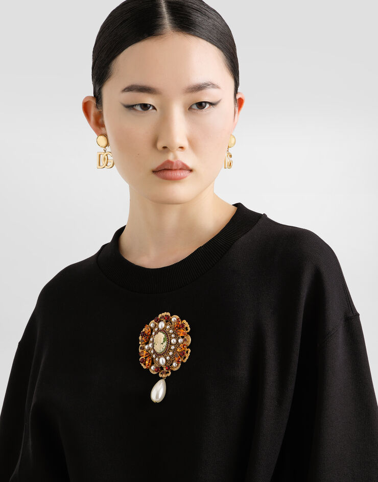 Dolce & Gabbana 棉质连帽卫衣 黑 F9S81ZHU7DU