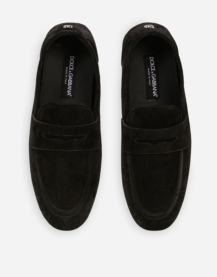 Dolce & Gabbana Mocasín de ante Negro A50599AS707