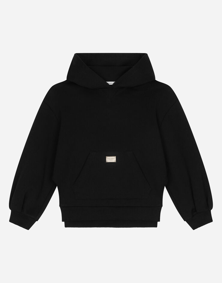 Dolce&Gabbana Jersey hoodie Black L5JW9SG7KN6