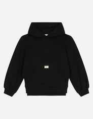 Dolce & Gabbana Jersey hoodie Negro L5JW9NG7L1J
