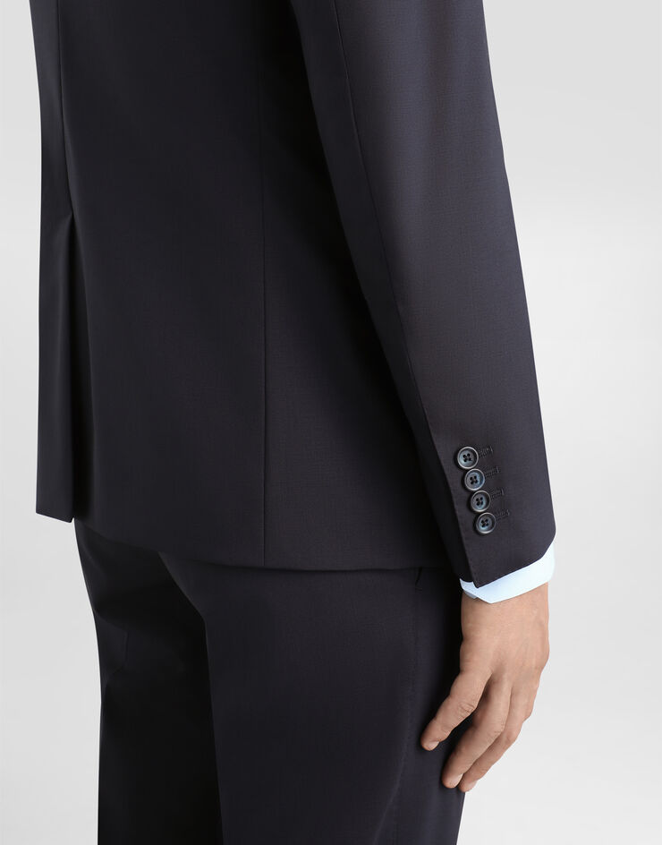 Dolce & Gabbana Stretch wool Martini-fit suit Blue GK0EMTGF874