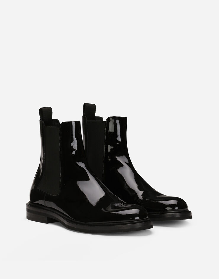 Dolce & Gabbana Stiefelette aus Kalbsleder Schwarz A60602A1471