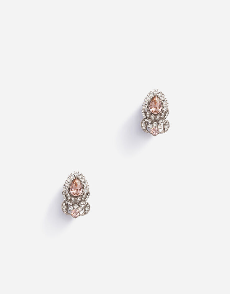 Dolce & Gabbana Clip-on rhinestone earrings ORANGE WEMC2AW2WCL