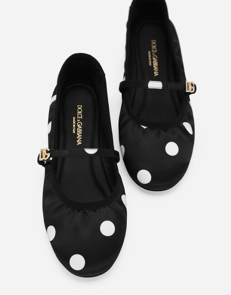 Dolce & Gabbana 印花缎布芭蕾平底鞋 版画 CB0222AV885