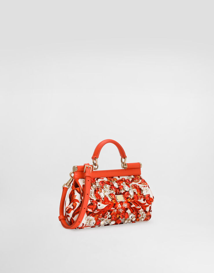 Dolce & Gabbana Mini Sicily handbag with bezels Dolce & Gabbana Mini Sicily handbag with bezels Multicolor BB7116B0815