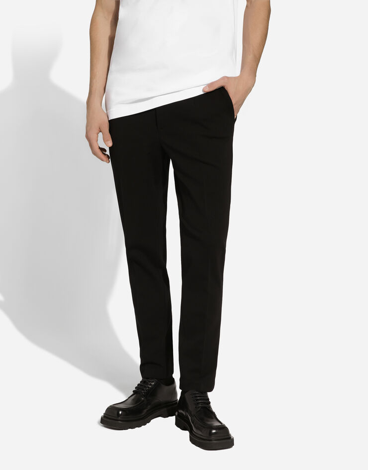 Dolce & Gabbana Stretch jersey pants Black GW13ETGF153