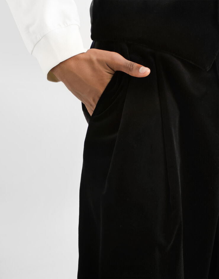 Dolce & Gabbana Smooth velvet trousers Dolce & Gabbana Smooth velvet trousers Black GP0N5TFUVG7
