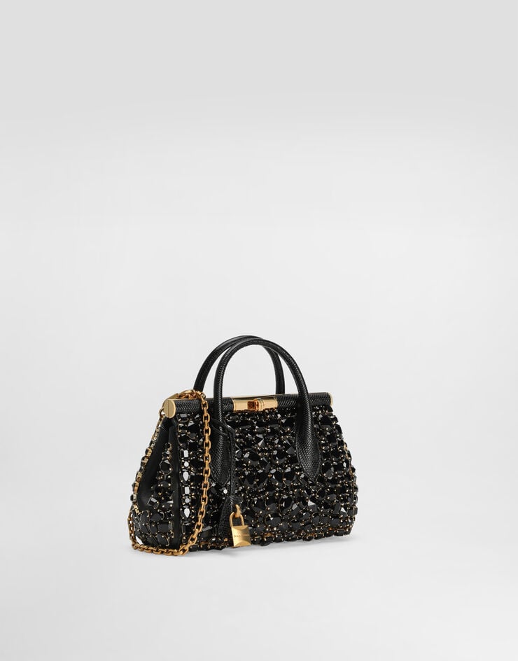 Dolce & Gabbana Day Bag Mini Marlene aus Leder mit Leguanprägung Mehrfarbig BB7744AJ679