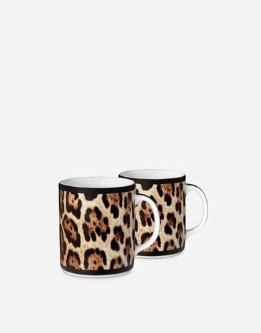 Dolce & Gabbana Gift Box With 2 Porcelain Mugs Multicolor TC0S25TCA71