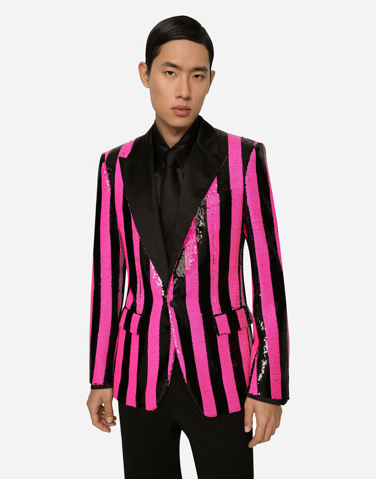 Dolce & Gabbana Sequined Sicilia-fit jacket Multicolor G2SM5TFLSGX