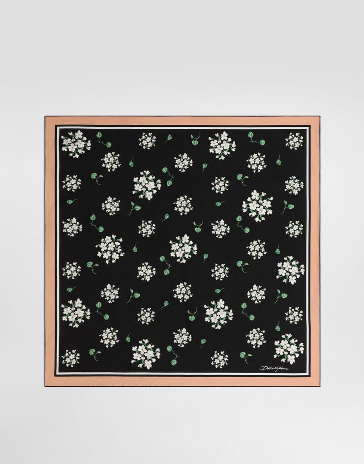 Dolce & Gabbana 70x70 geranium-print silk twill scarf Dolce & Gabbana 70x70 geranium-print silk twill scarf Multicolor FN092RGDDUM