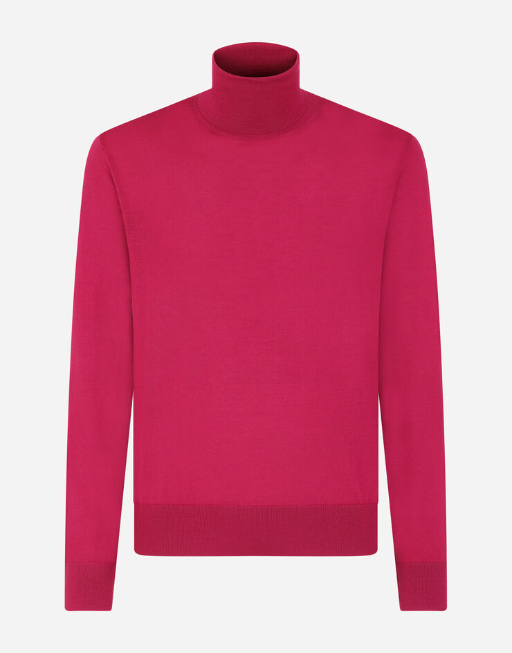 Dolce & Gabbana Pull Collo Alto Pink GXE65TJAV87