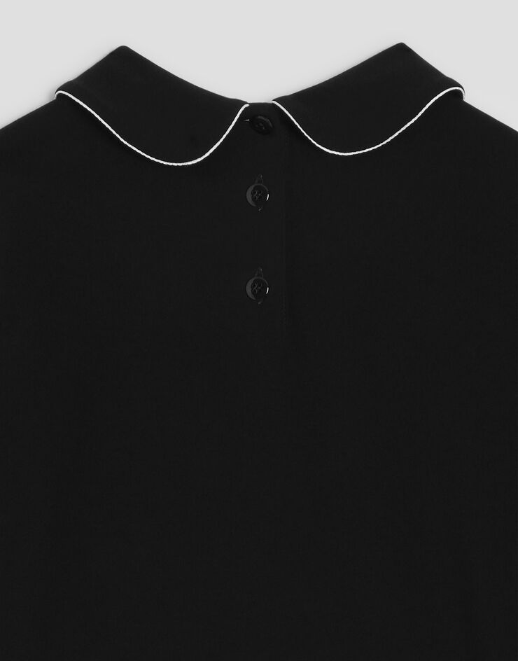 Dolce & Gabbana T-Shirt aus Interlock Dolce & Gabbana T-Shirt aus Interlock Black L5JTPIG7Q3G