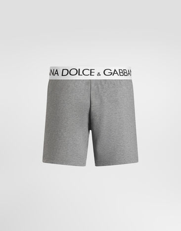 Dolce & Gabbana شورت بوكسر قطني يتمدد في اتجاهين رمادي M4B99JOUAIG