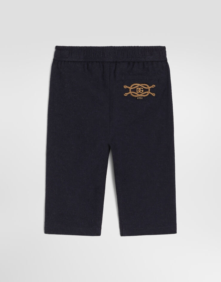 Dolce & Gabbana Pantalones en franela melange Dolce & Gabbana Pantalones en franela melange Grey L15P50FU5ZI