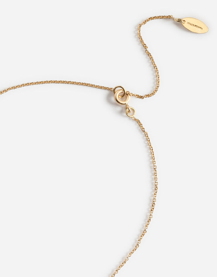 Dolce & Gabbana Necklace with angel medallion Gold WAEJ1GW0001