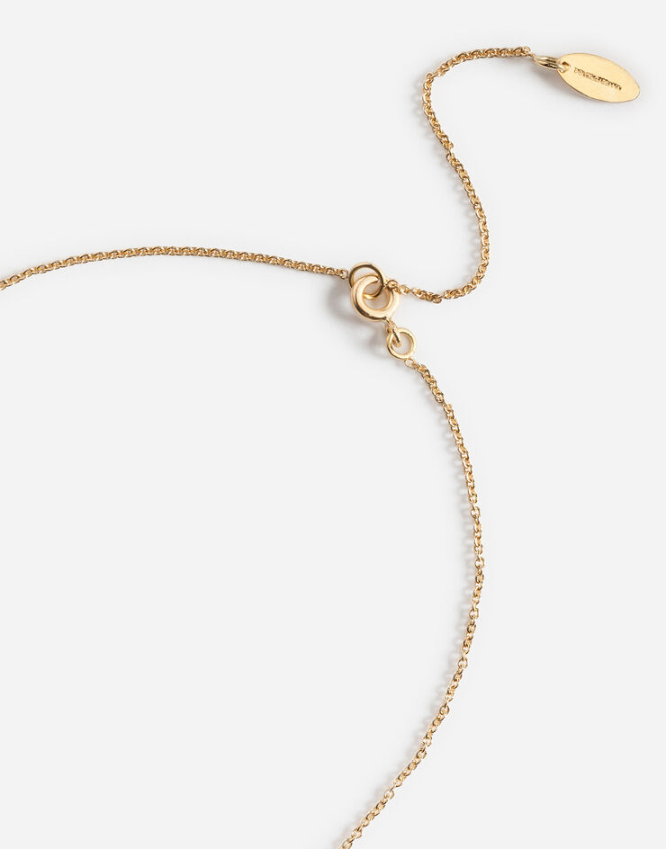 Dolce & Gabbana Halskette mit engel-medallion GOLD WAEJ1GW0001