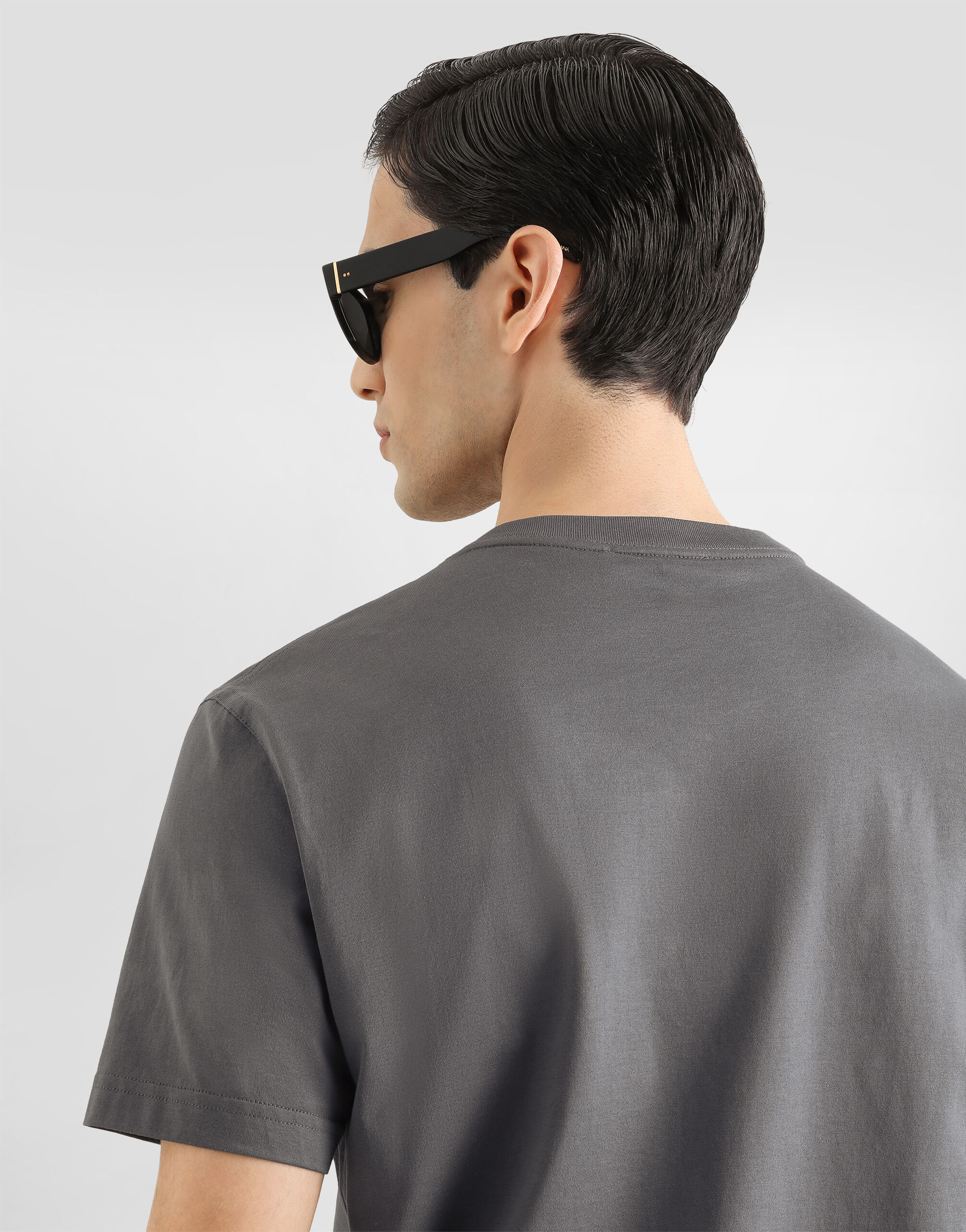Cotton jersey t-shirt in Grey for Men | Dolce&Gabbana®