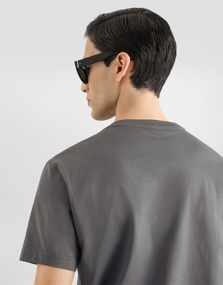 Dolce & Gabbana Cotton jersey t-shirt Grey G8TW5TFU7EQ