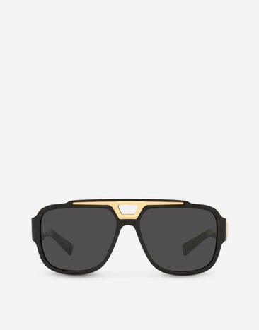 Dolce & Gabbana DG crossed sunglasses Black WWJE1GWSB03