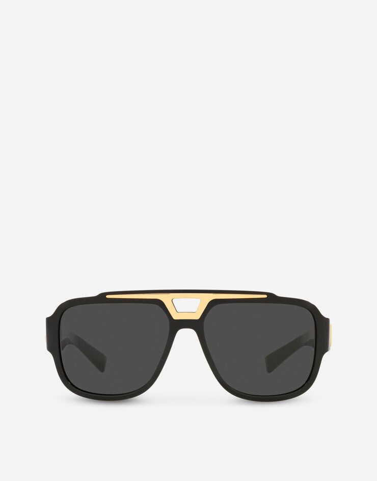 Dolce & Gabbana DG crossed sunglasses Black VG438BVP187