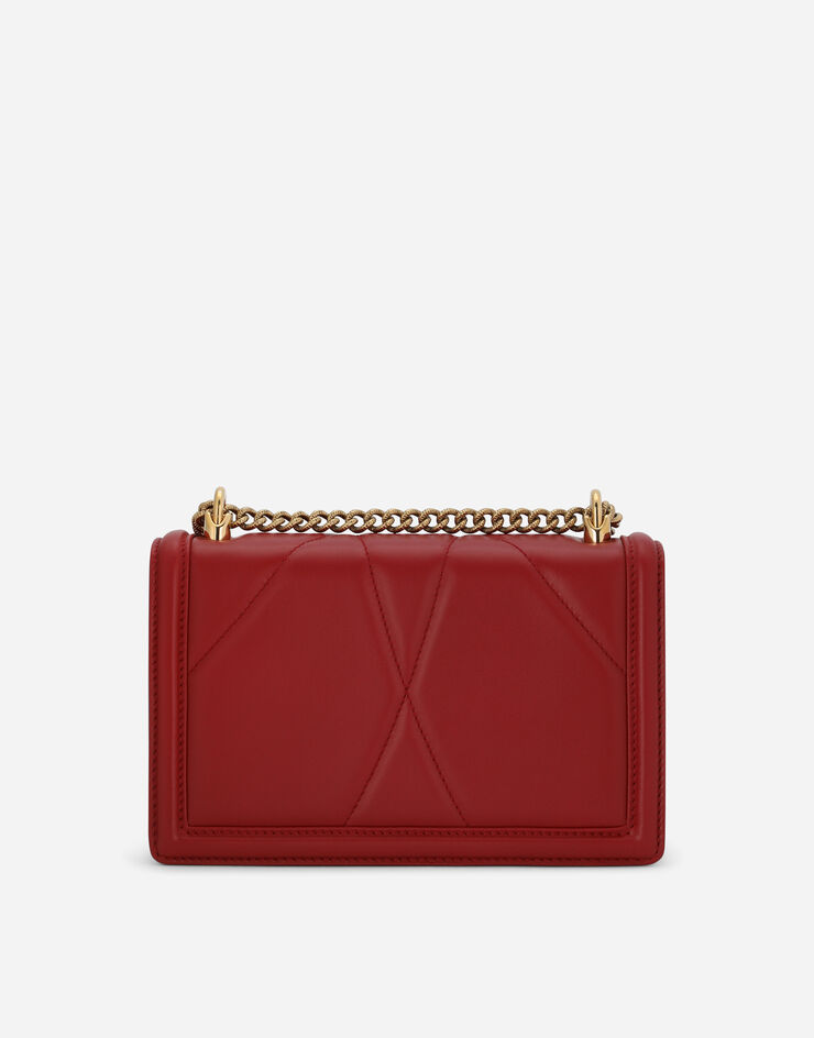 Dolce & Gabbana Medium Devotion bag in quilted nappa leather Red BB6652AV967