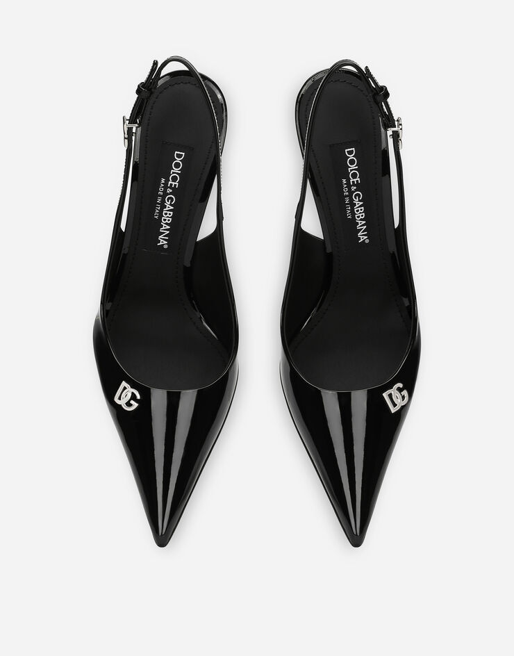 Patent leather slingbacks in Black for | Dolce&Gabbana® US