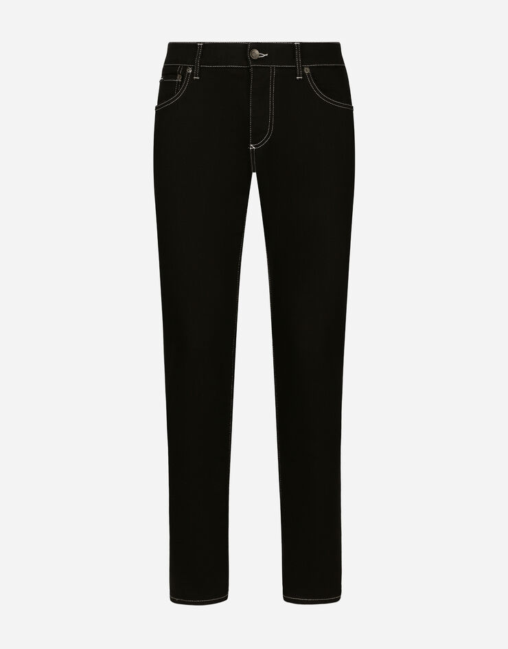 Dolce & Gabbana Vaqueros slim de denim elástico negro Negro GY07CDG8KN4