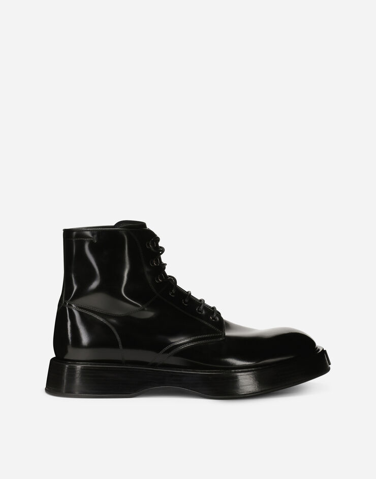 Dolce & Gabbana Brushed calfskin ankle boots Noir A60419A1203