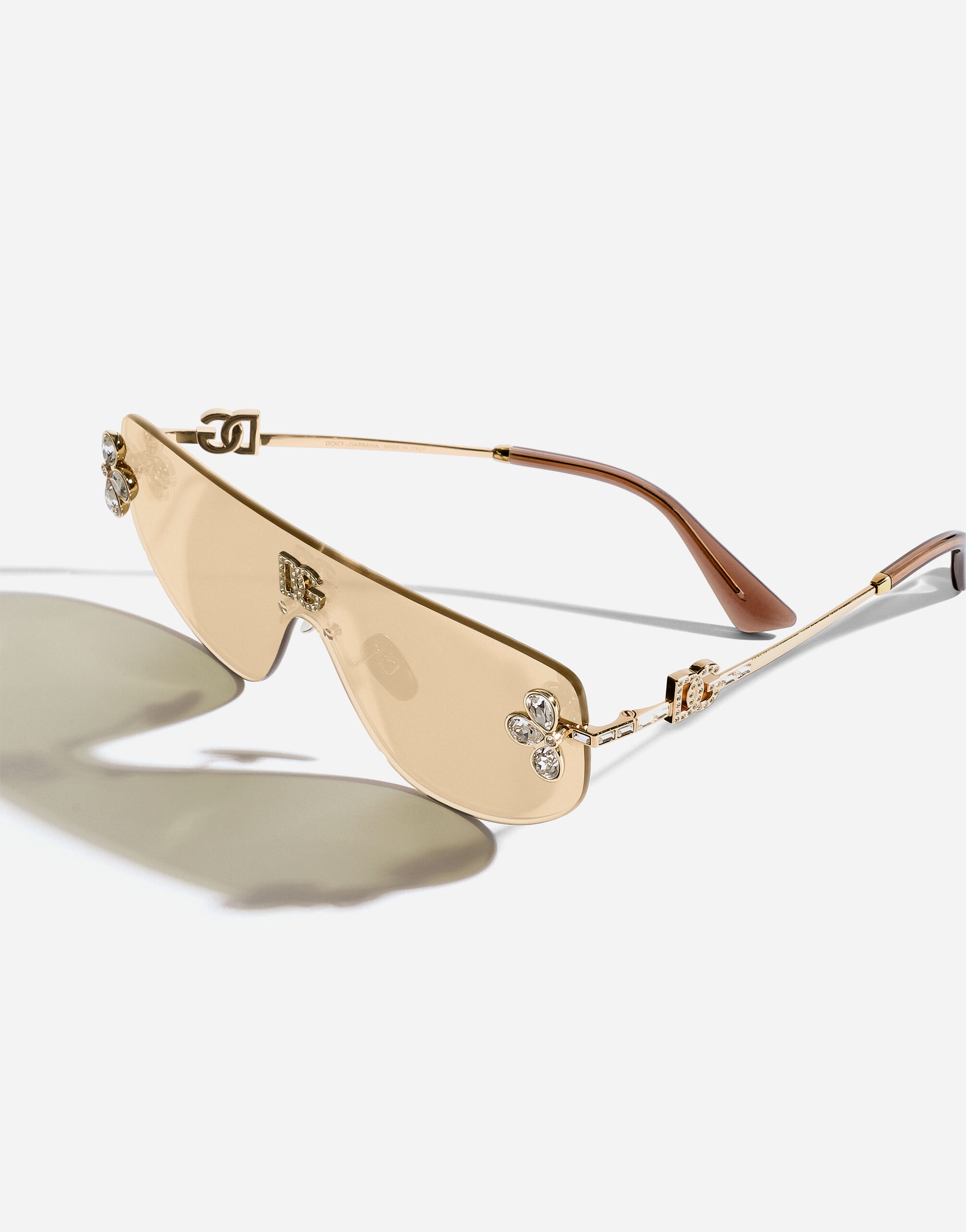 DG Crystals Sunglasses in Gold for Women | Dolce&Gabbana® US