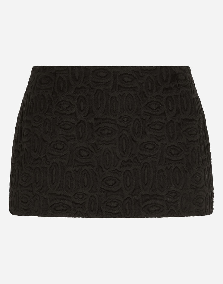 Dolce & Gabbana Jacquard miniskirt Black F4CC8TFJMM2