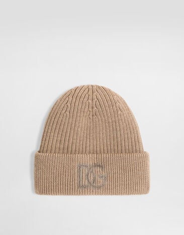 Dolce & Gabbana Virgin wool hat with logo  GX66KZJDVN7