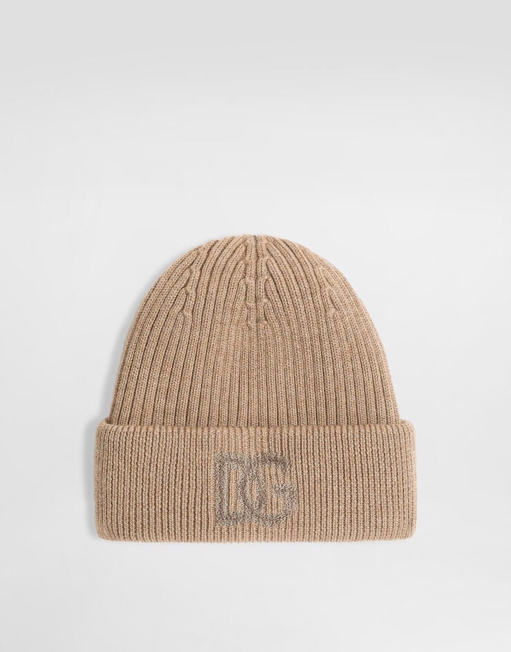 Dolce & Gabbana Virgin wool hat with logo  GX66KZJDVN7