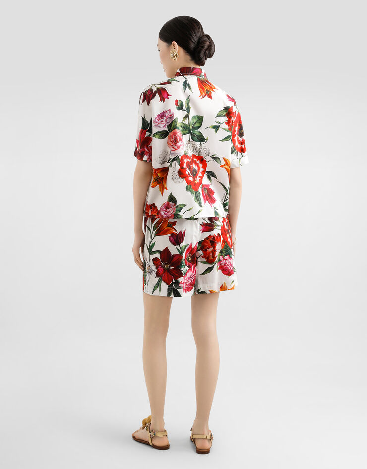 Dolce & Gabbana Flower-print shirt Print F5D68THS5TQ