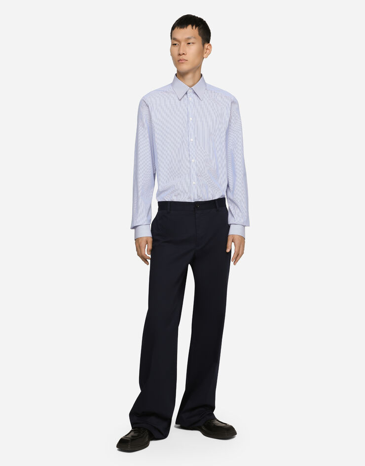 Dolce&Gabbana Striped cotton Martini-fit shirt Multicolor G5JE8TFR5WA
