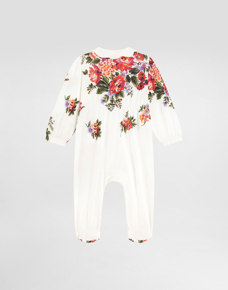 Dolce & Gabbana 3-teiliges Geschenkset aus glattem Jersey mit Blumenprint Multicolor L2JO5DII7J6