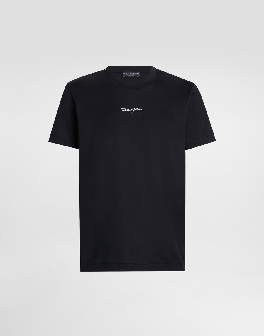 Cotton T-shirt with embroidered patch