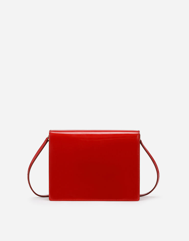 Dolce & Gabbana Borsa DG Logo Bag a tracolla in vernice Rosso BB7287A1471