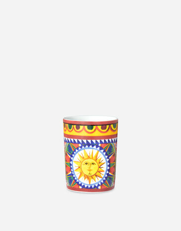 Dolce & Gabbana Porcelain Water Glass Multicolor TCB003TCALV